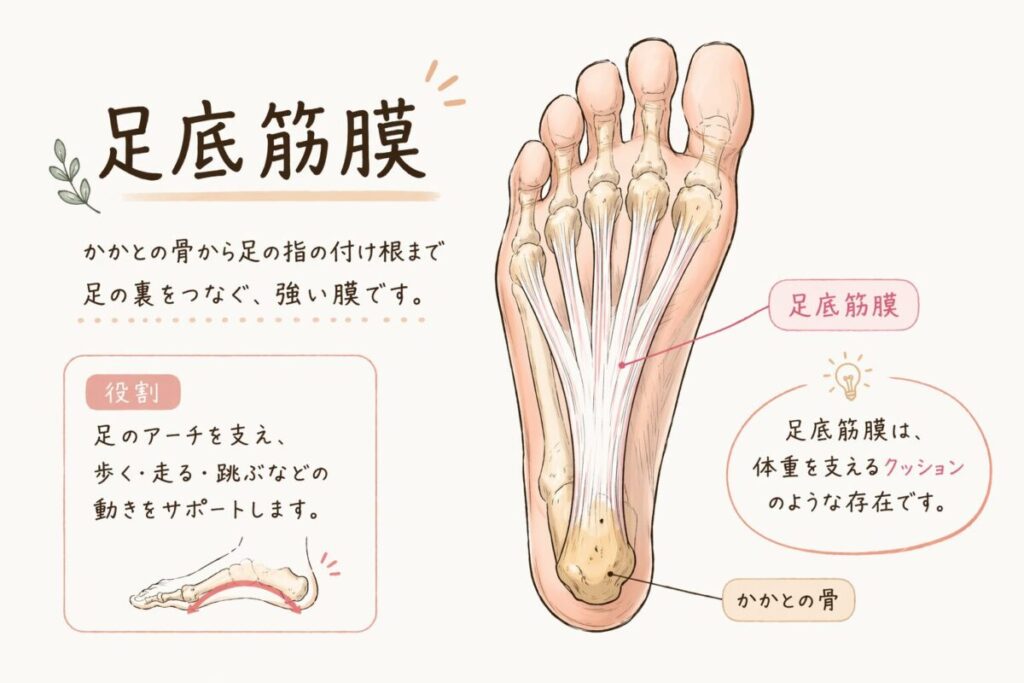 足底筋膜の図解